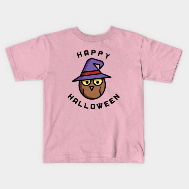 Happy Halloween Kids T-Shirt by ManojTdesign